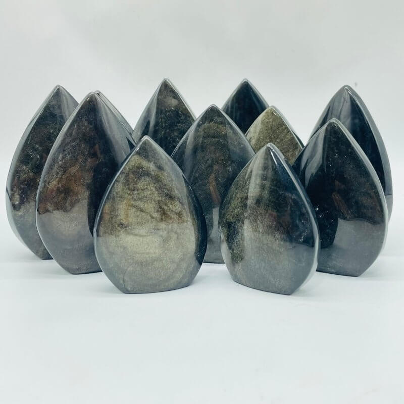 Gold Sheen Obsidian Arrow Head Shape Crystal Stone Wholesale - Image 4