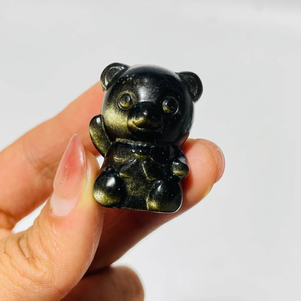 Gold Sheen Obsidian Cute Bear Wholesale - Image 3