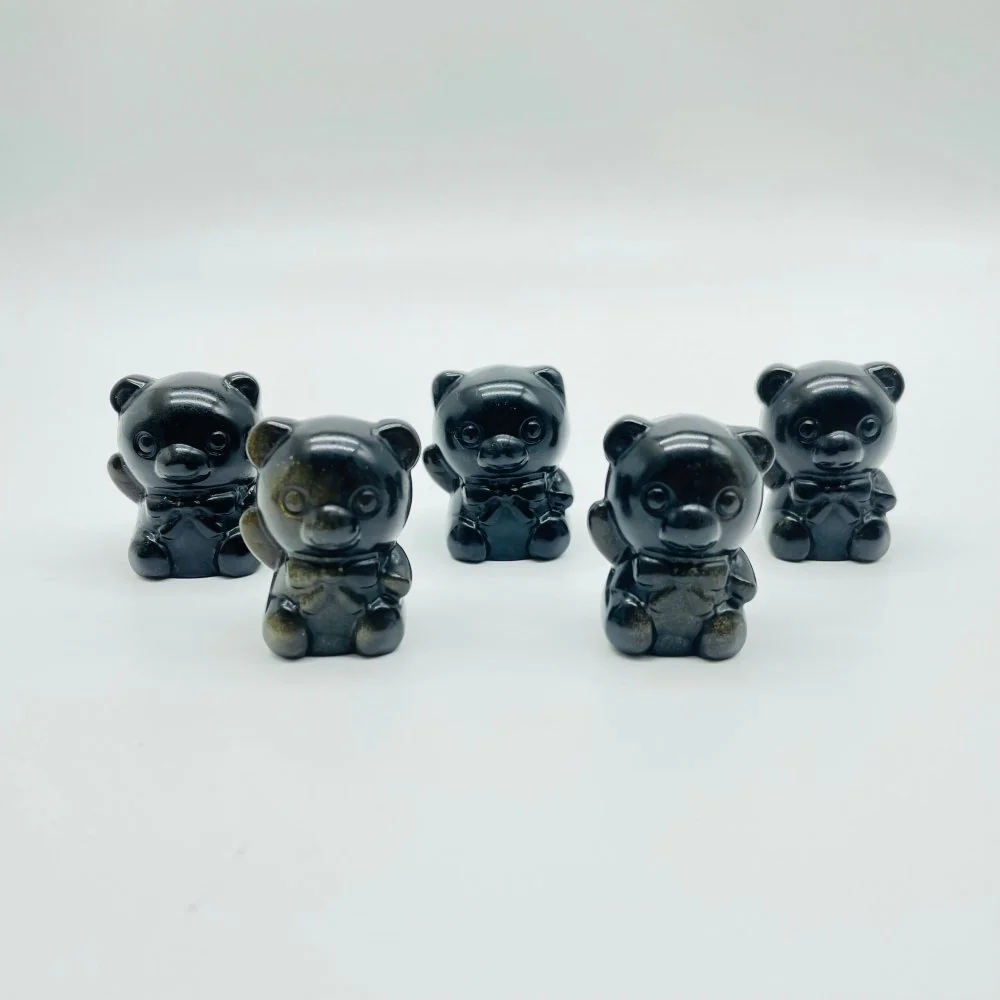 Gold Sheen Obsidian Cute Bear Wholesale - Image 4