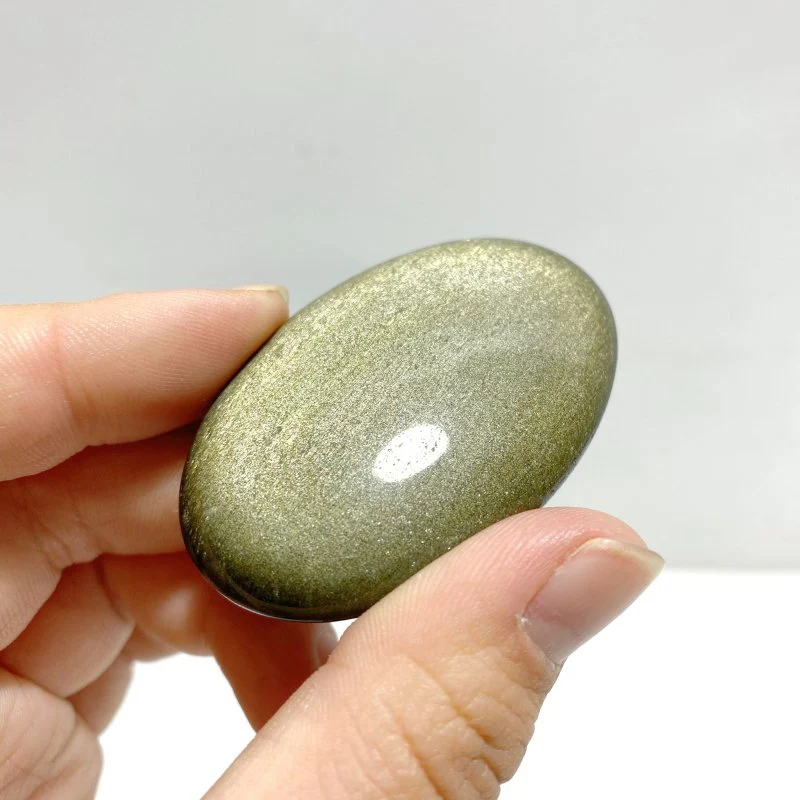 Gold Sheen Obsidian Palm Stone Wholesale - Image 2