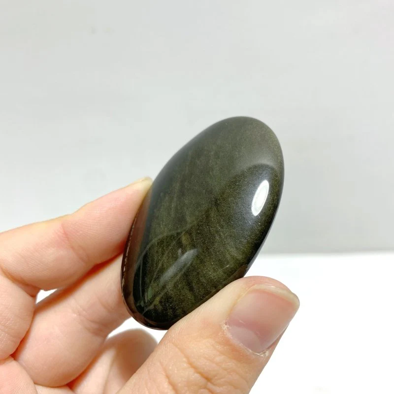 Gold Sheen Obsidian Palm Stone Wholesale - Image 5