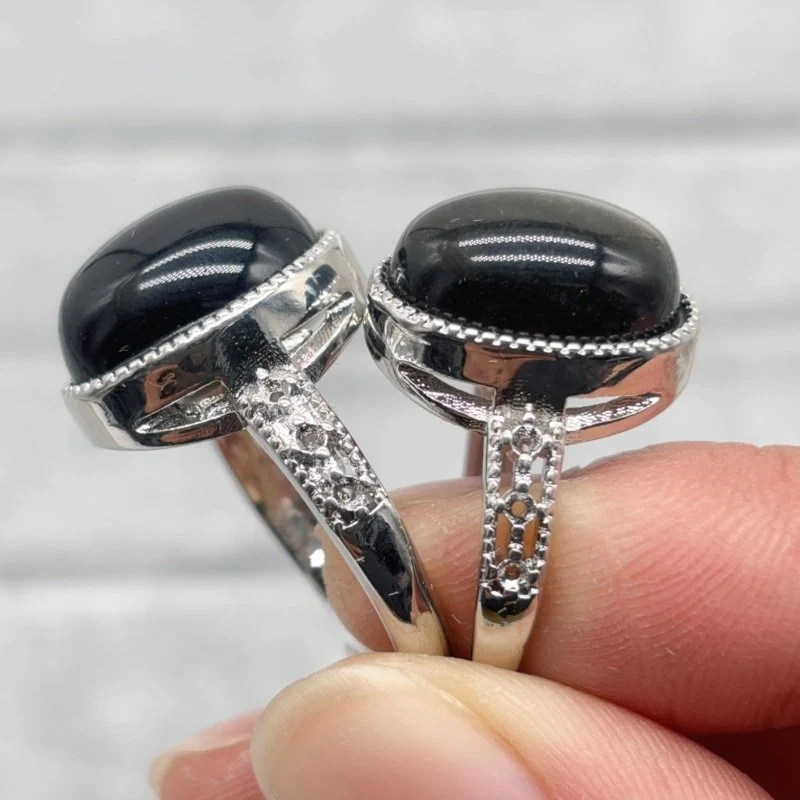 Gold Sheen Obsidian Ring Wholesale - Image 4
