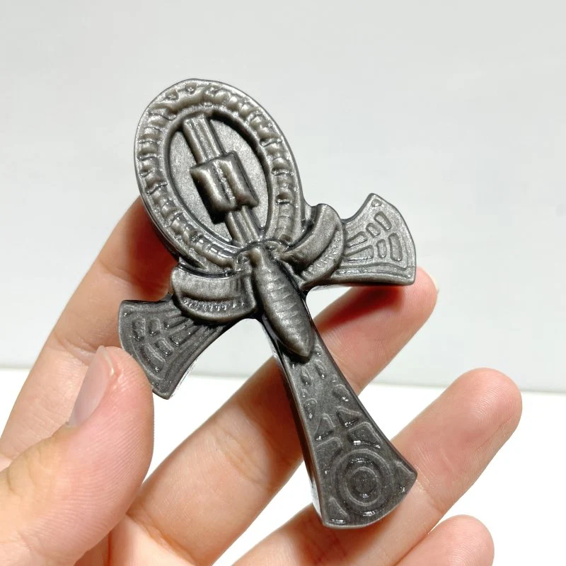 Gold Sheen Obsidian Silver Sheen Obsidian Anka Cross Wholesale