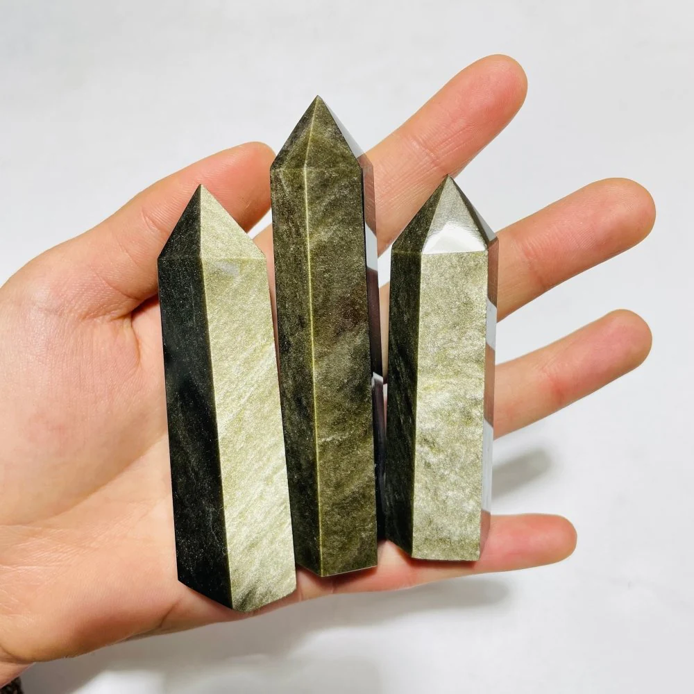 Gold Sheen Obsidian Tower Points Wholesale - Image 2