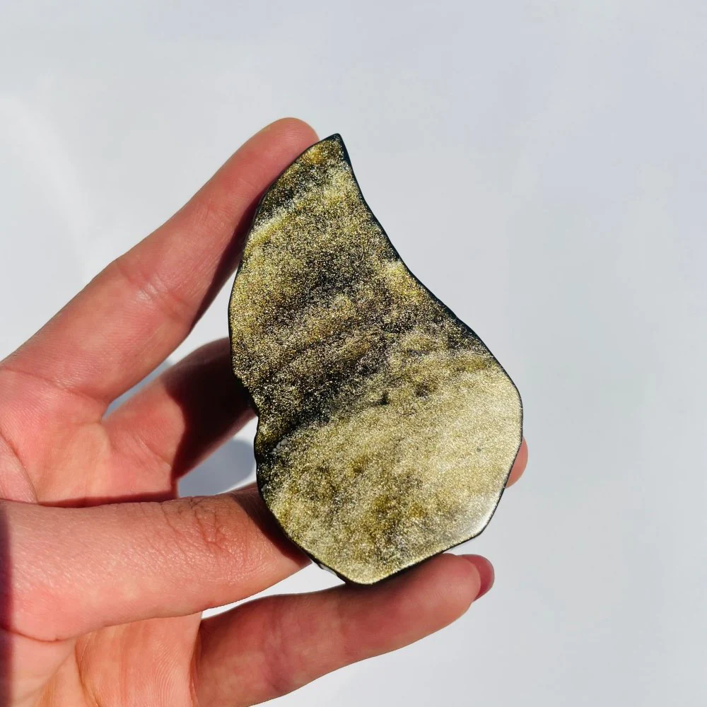 Gold Sheen Obsidian Wing Carving Wholesale - Image 3