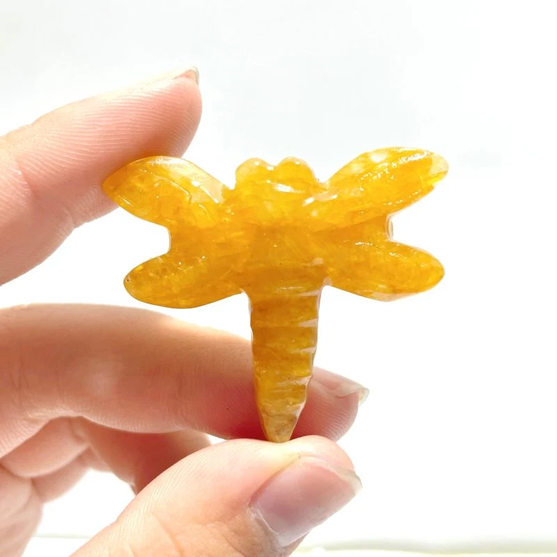 Golden Hematoid Quartz Dragonfly Carving Wholesale - Image 3