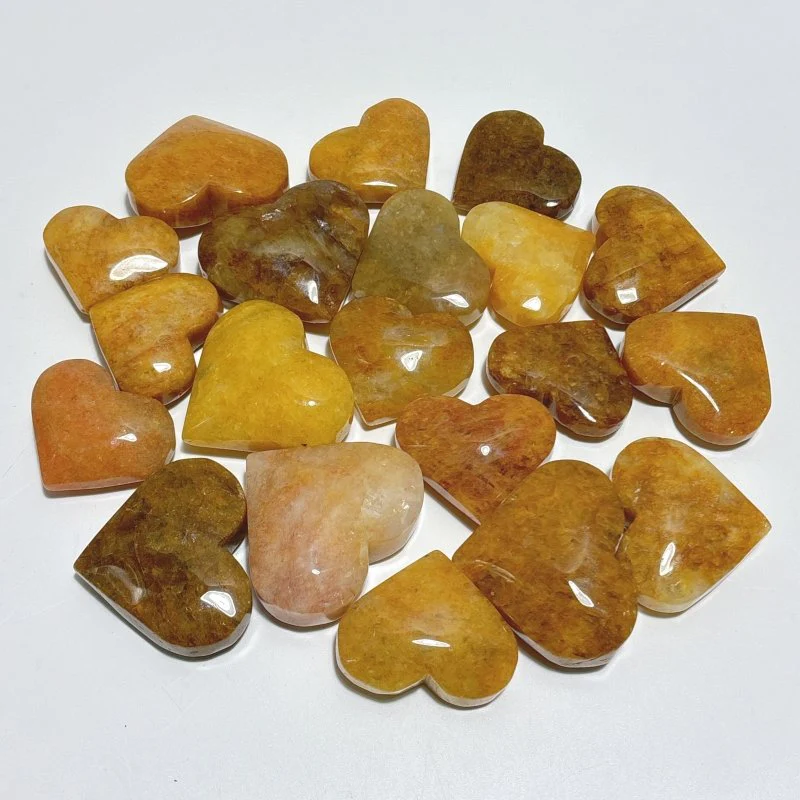 Golden Hematoid Quartz Fire Quartz Heart Shape Wholesale - Image 5
