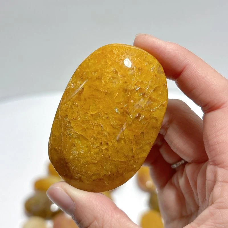 Golden Hematoid Quartz Fire Quartz Palm Wholesale
