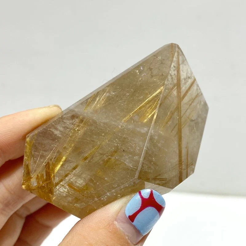 7 Pieces High Quality Golden Rutile Quartz Free Form Home Decor - Image 3