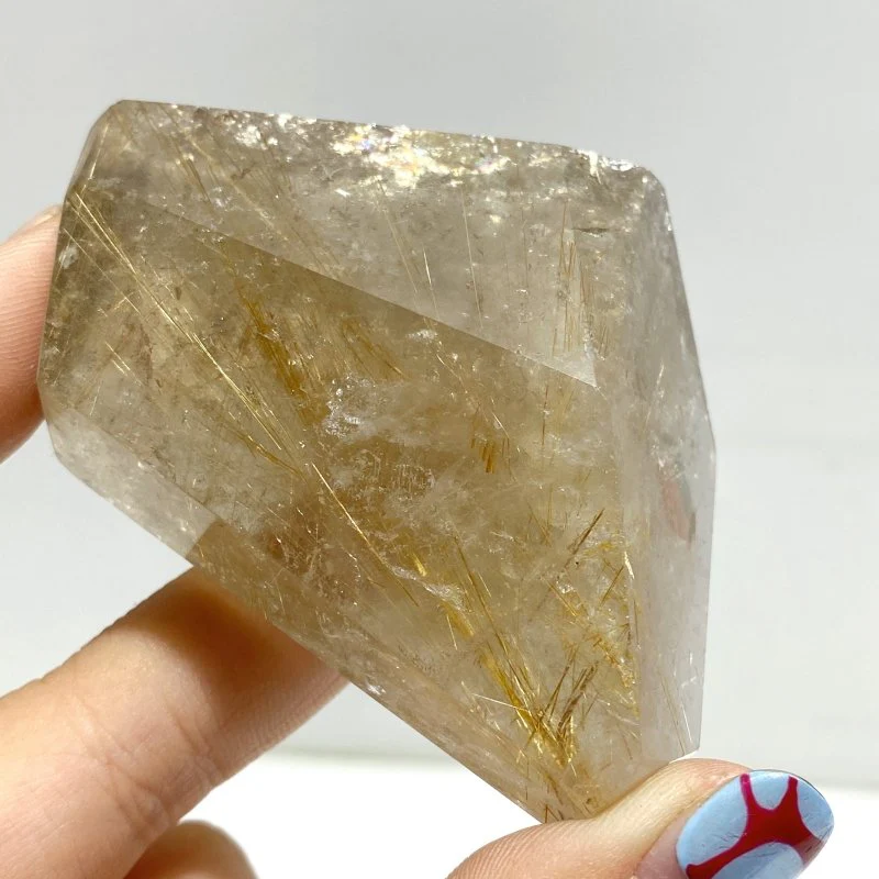 7 Pieces High Quality Golden Rutile Quartz Free Form Home Decor - Image 5