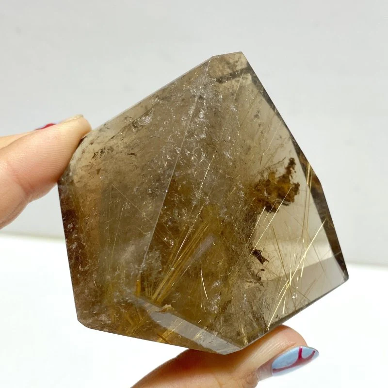 7 Pieces High Quality Golden Rutile Quartz Free Form Home Decor - Image 7