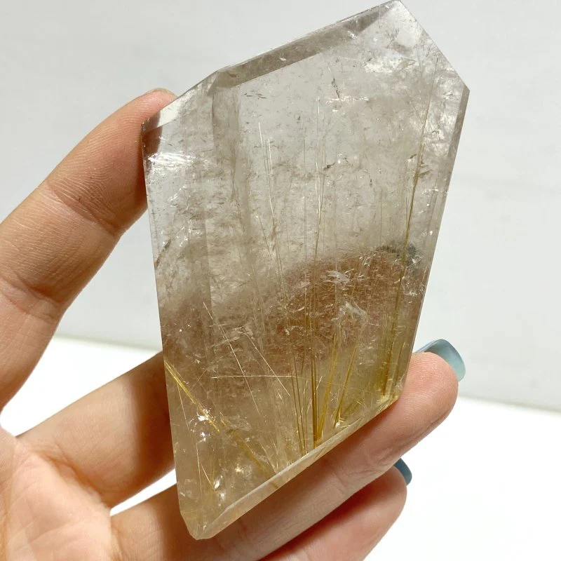 7 Pieces High Quality Golden Rutile Quartz Free Form Home Decor - Image 8