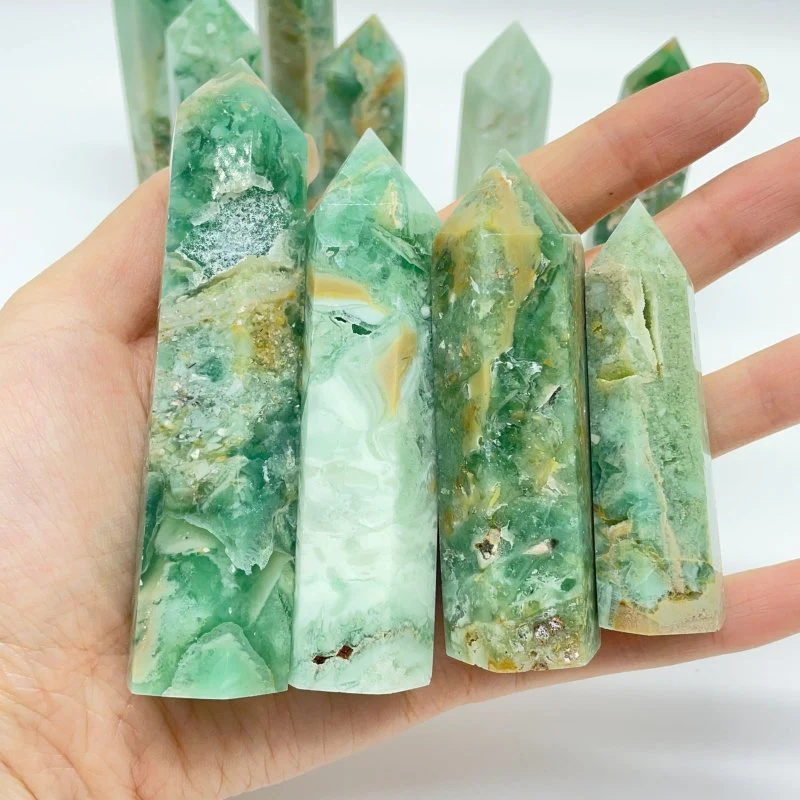 Green Agate Stone Tower Points Crystal Wholesale - Image 4