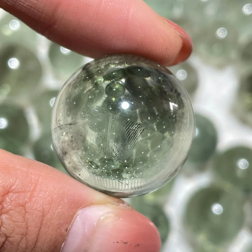 High Quality Green Amethyst Crystal Sphere Ball Wholesale - Image 3