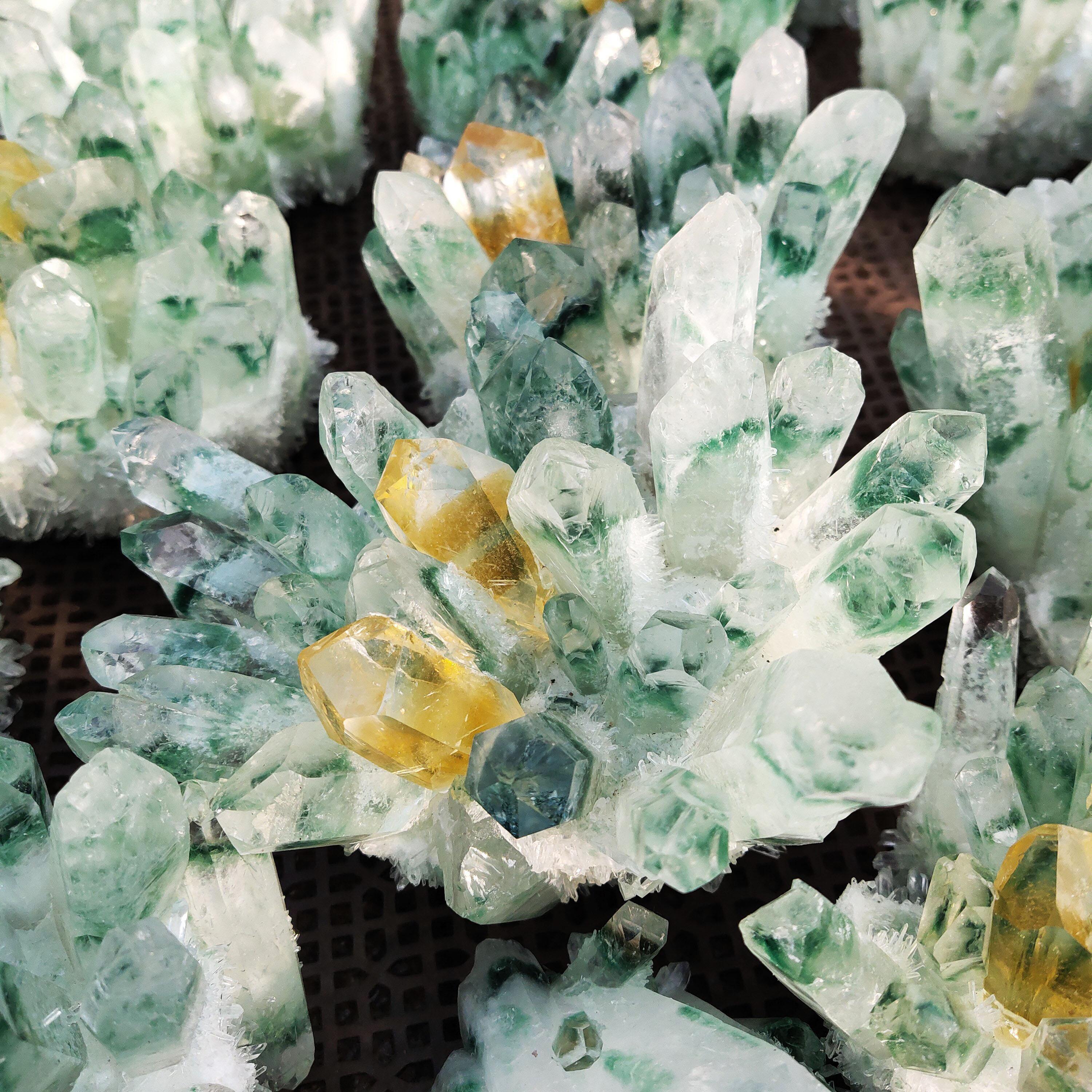 Green Aura Crystal Cluster Wholesale - Image 3