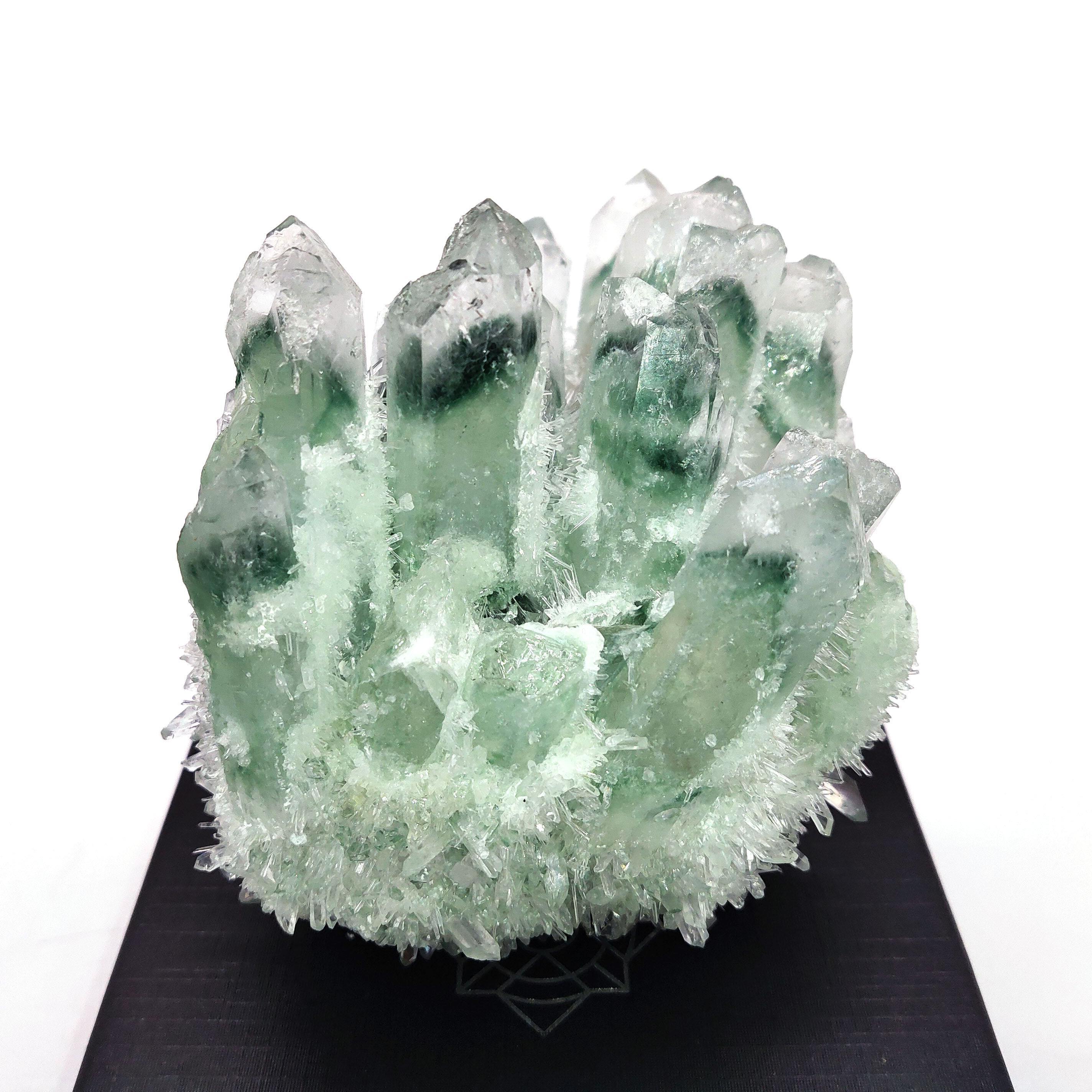 Green Aura Crystal Cluster Wholesale - Image 6