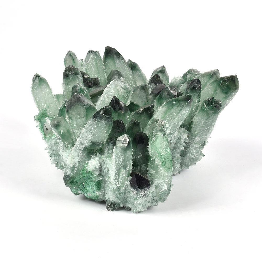Green Aura Crystal Cluster Wholesale Man Made Crystal - Image 3