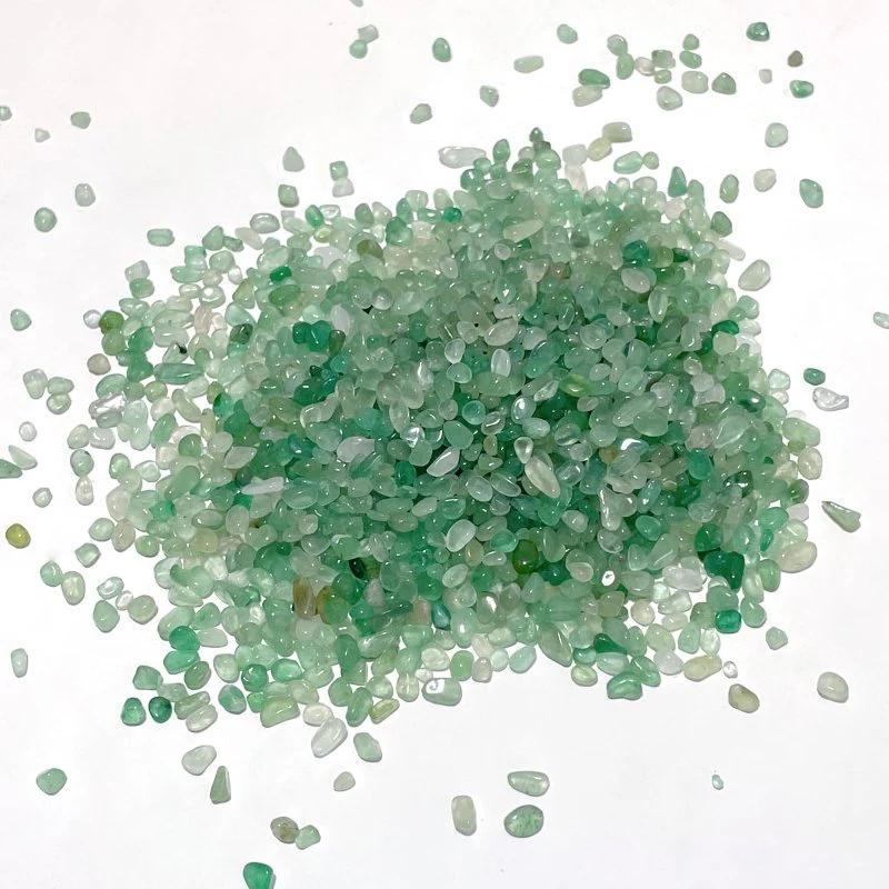 3-5mm Green Aventurine Chips Gravel Wholesale - Image 2