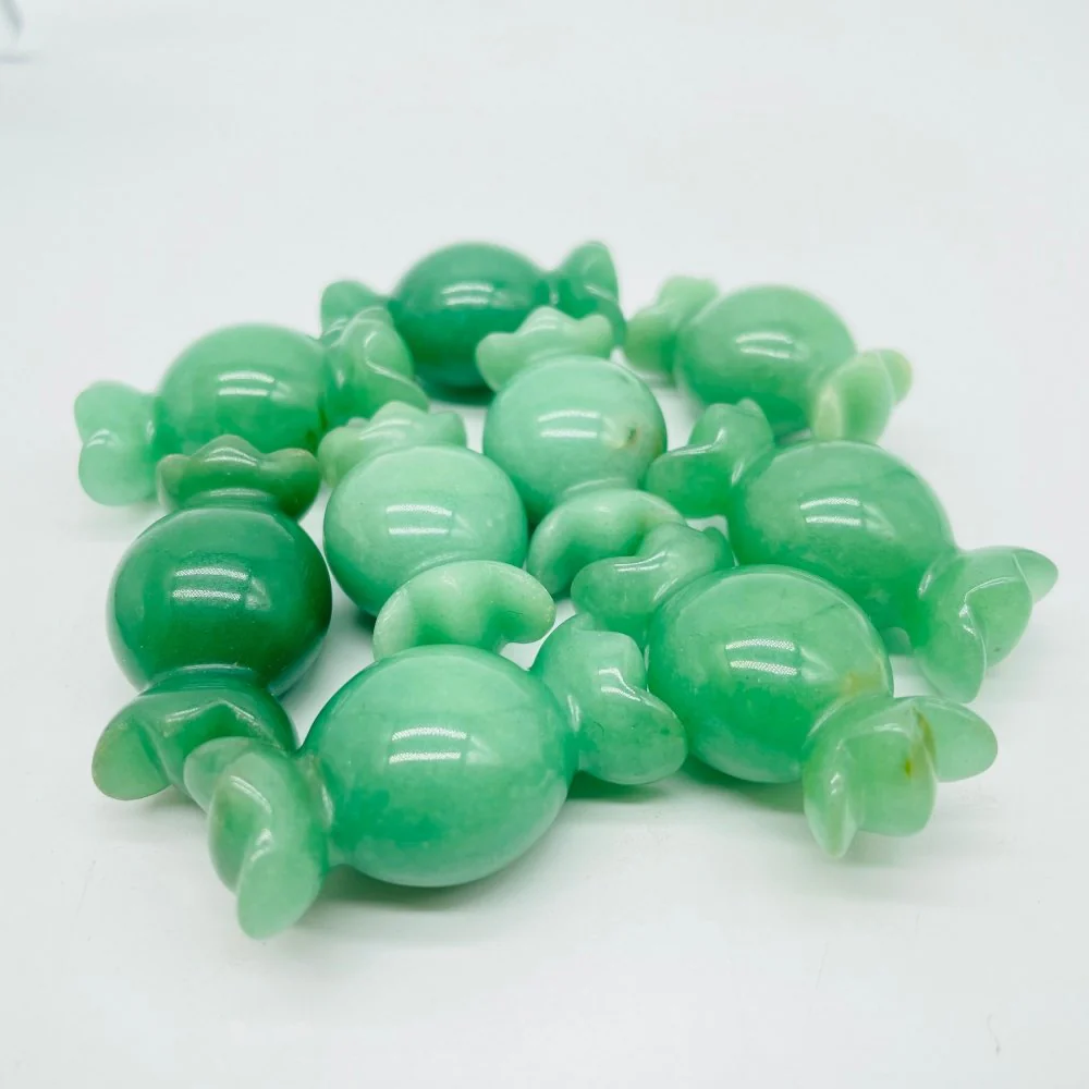 Green Aventurine Lepidolite Candy Carving Wholesale - Image 3