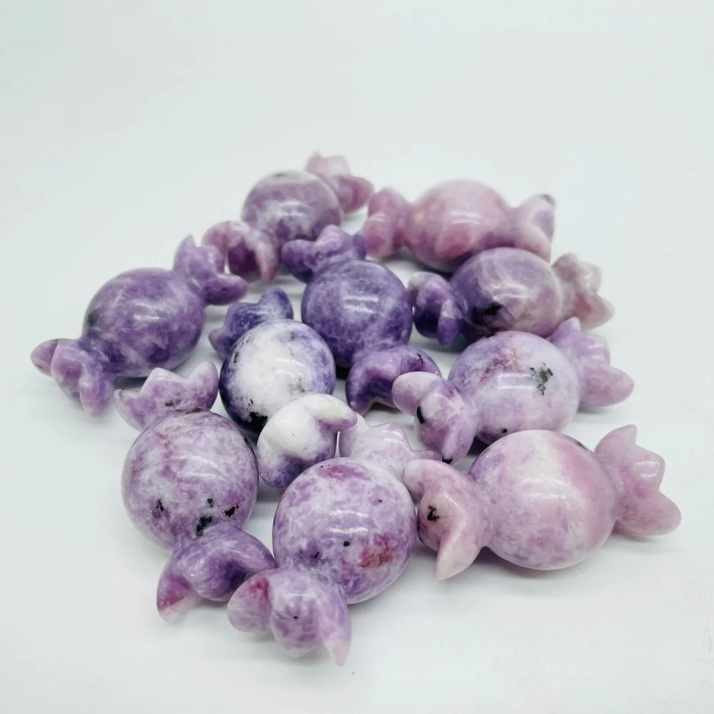 Green Aventurine Lepidolite Candy Carving Wholesale - Image 4