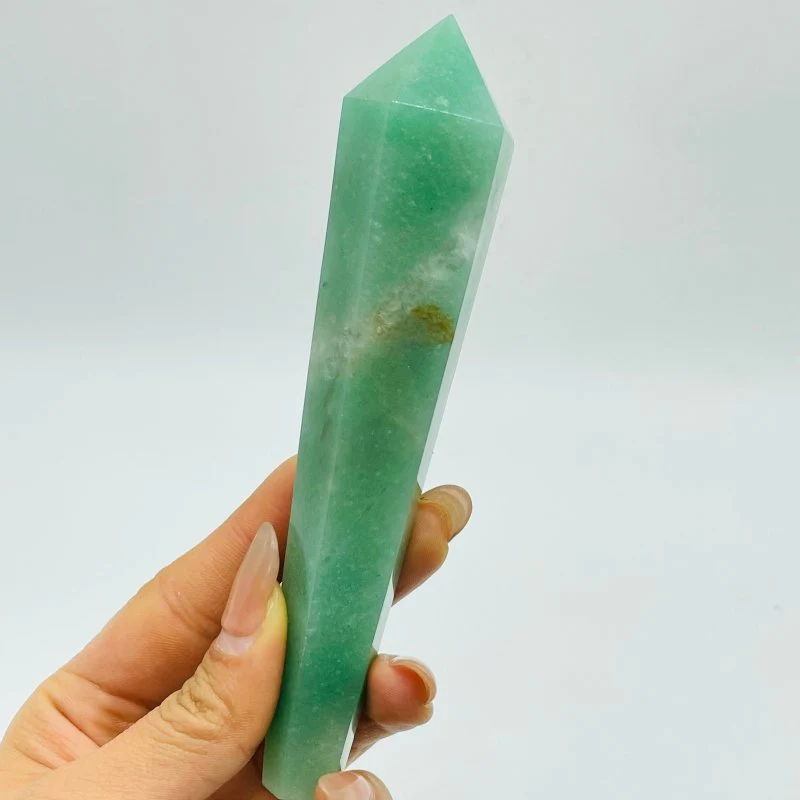 Green Aventurine Point Scepter Magic Wand Wholesale - Image 5