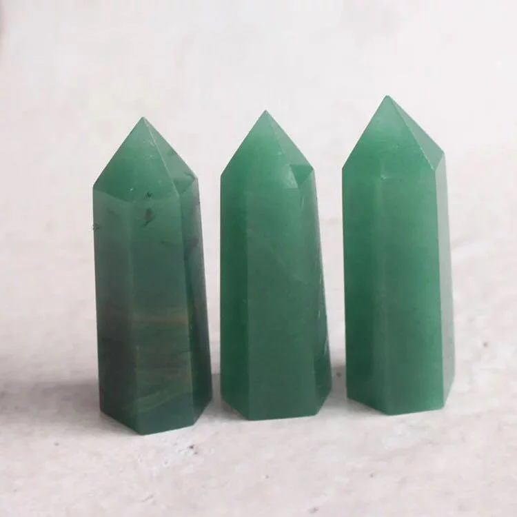 Green Aventurine Point Tower 2-3.6in Wholesale - Image 3