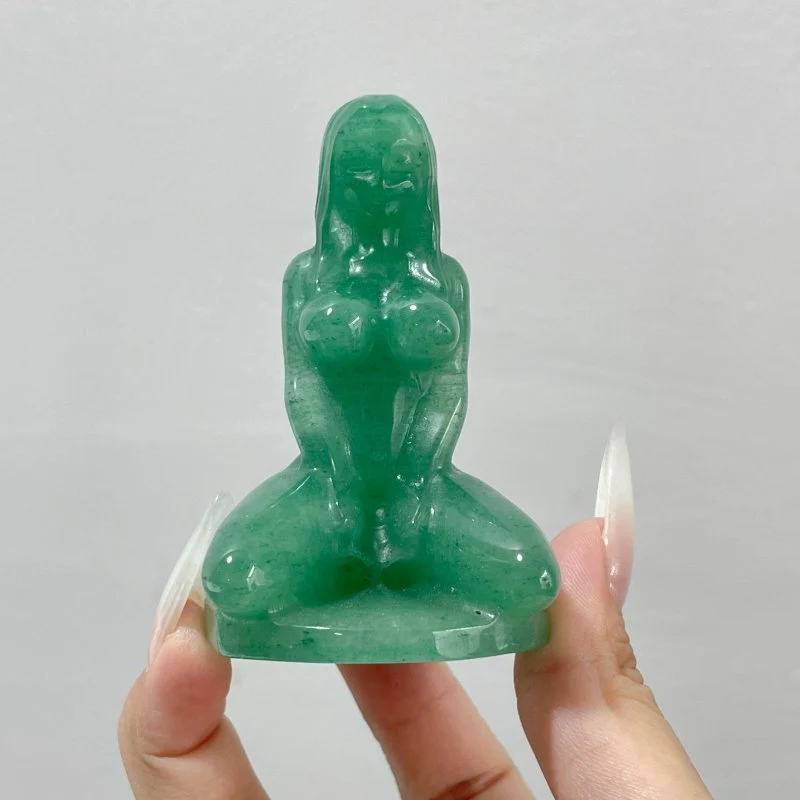 Green Aventurine Yoga Goddess Carving Wholesale