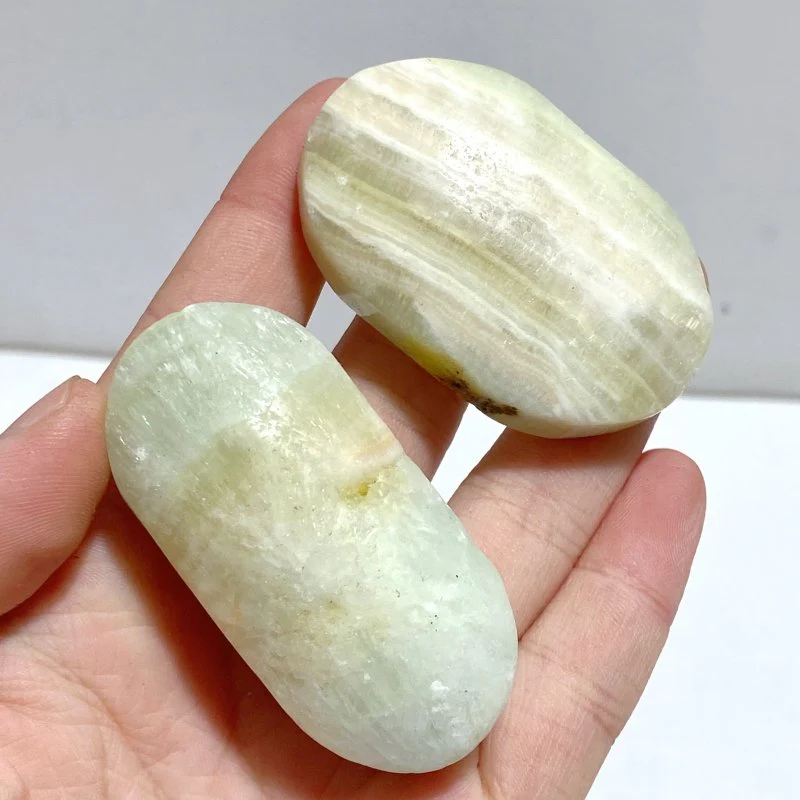 Green Calcite Palm Stone Wholesale Closeout - Image 3