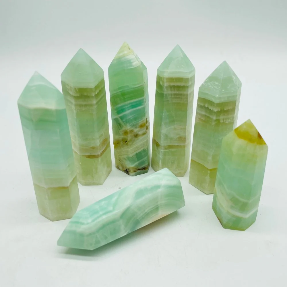 Green Calcite Tower Points Crystal Wholesale - Image 3