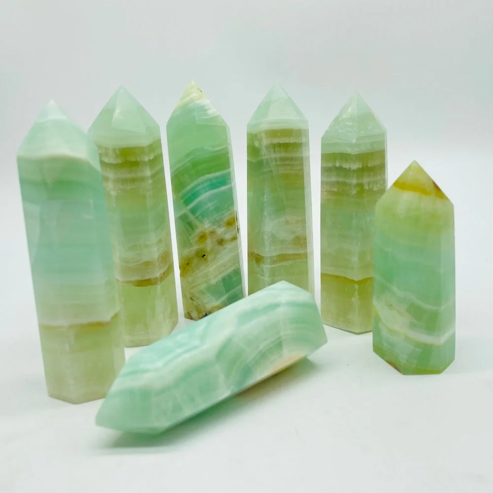 Green Calcite Tower Points Crystal Wholesale - Image 4
