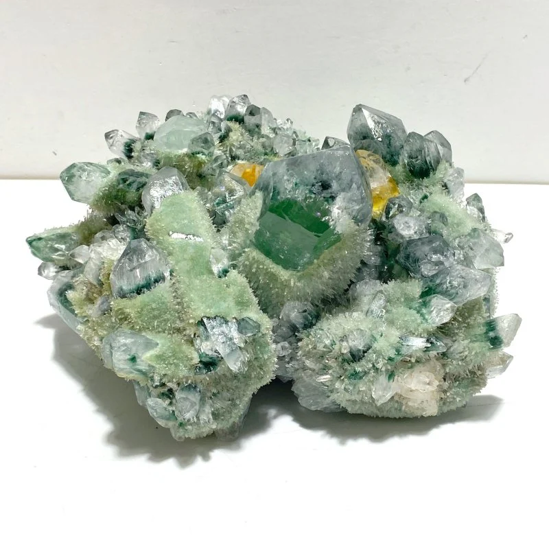 Green Crystal Cluster Man Made Crystal - Image 2