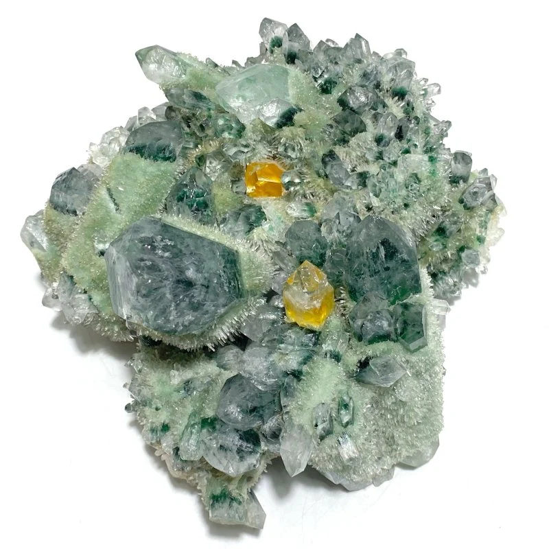 Green Crystal Cluster Man Made Crystal - Image 3