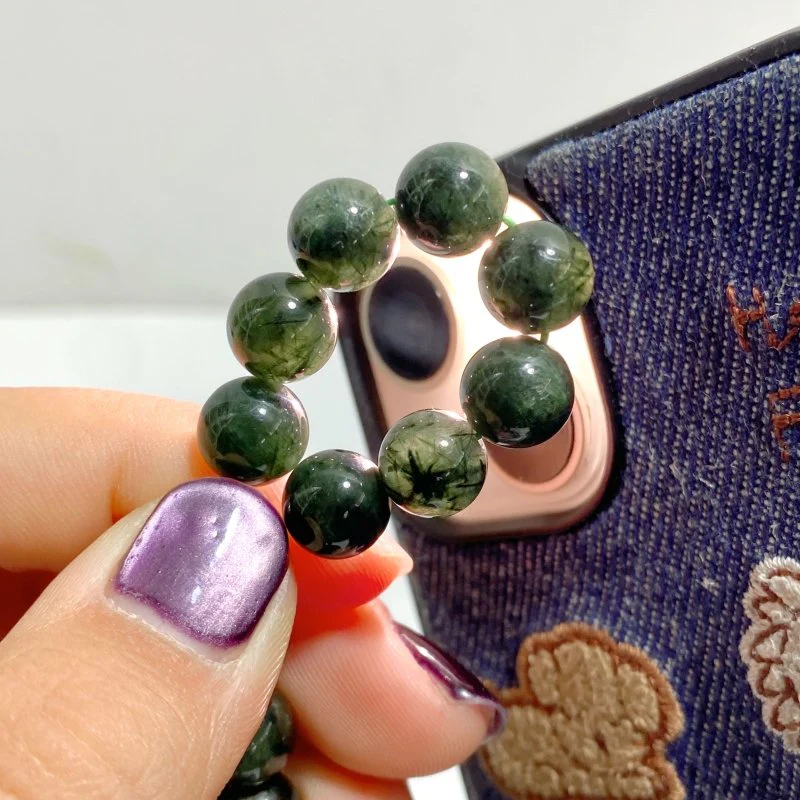22 Pieces Green Full Rutile Quartz Bracelets - Image 3