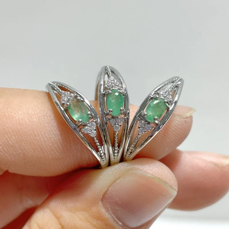 Green Jade Crystal Ring Wholesale - Image 3