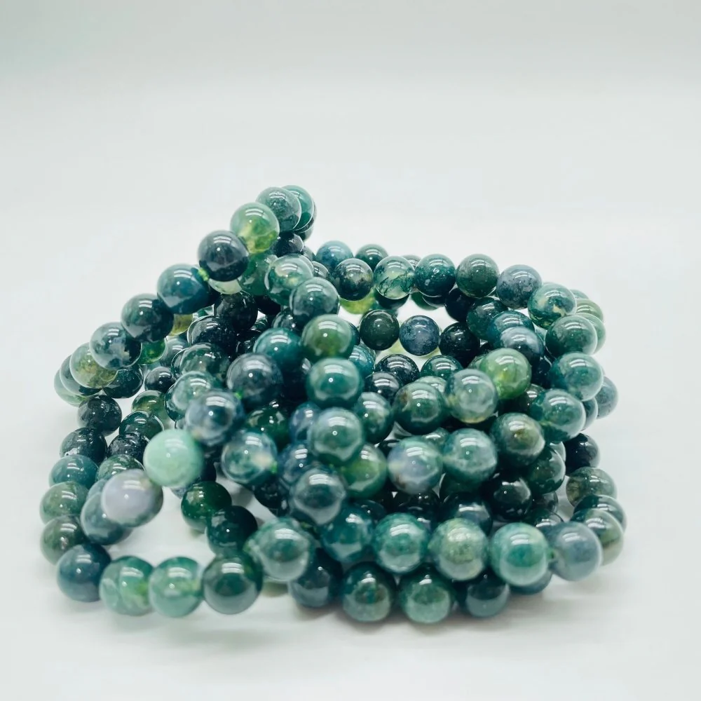 Green Moss Agate Bracelet Wholesale - Image 3
