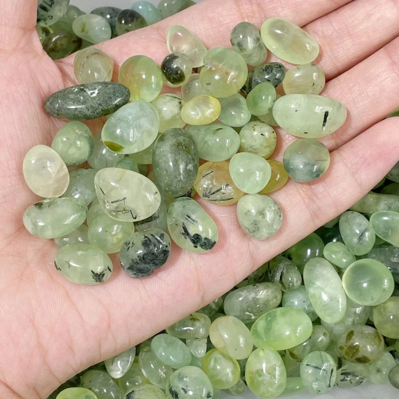 Green Prehnite Gravel Chips Wholesale - Image 2