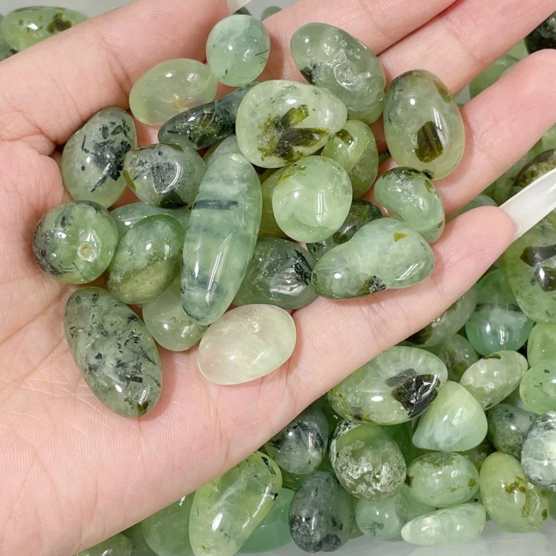Green Prehnite Gravel Chips Wholesale - Image 5