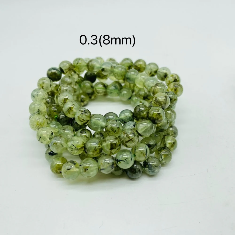 Green Prehnite Mixed Green Tourmaline Bracelet Wholesale - Image 3