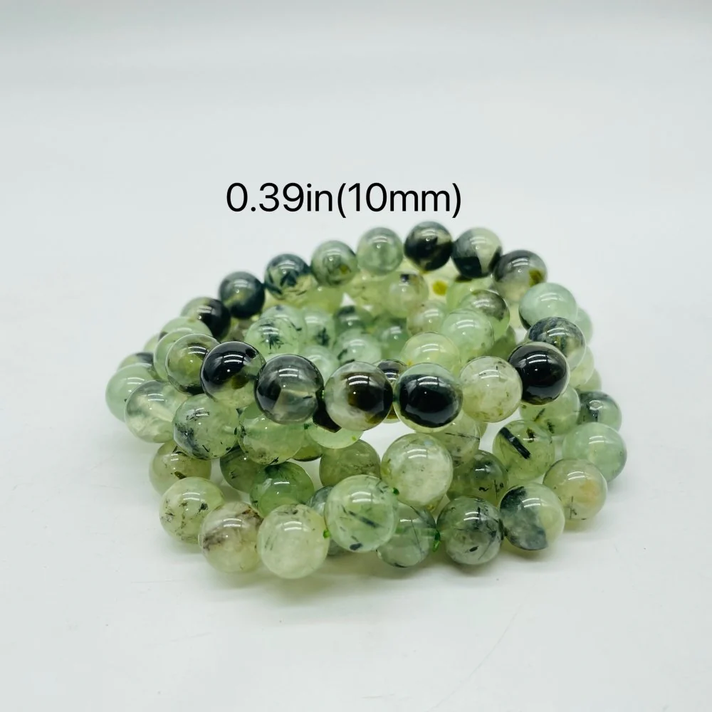 Green Prehnite Mixed Green Tourmaline Bracelet Wholesale - Image 4