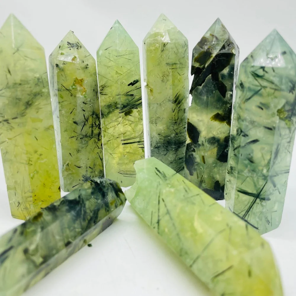 Green Prehnite Tower Point Wholesale - Image 3