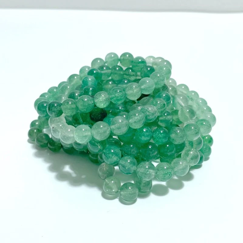 Green Strawberry Quartz Gradient Color Bracelets Wholesale - Image 3