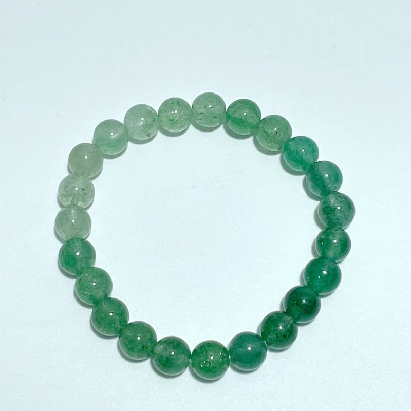 Green Strawberry Quartz Gradient Color Bracelets Wholesale - Image 4