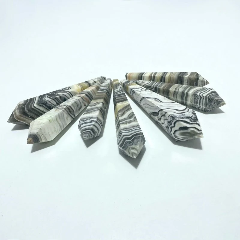 Grey Yellow Calcite Point Magic Wand Scepter Wholesale - Image 4