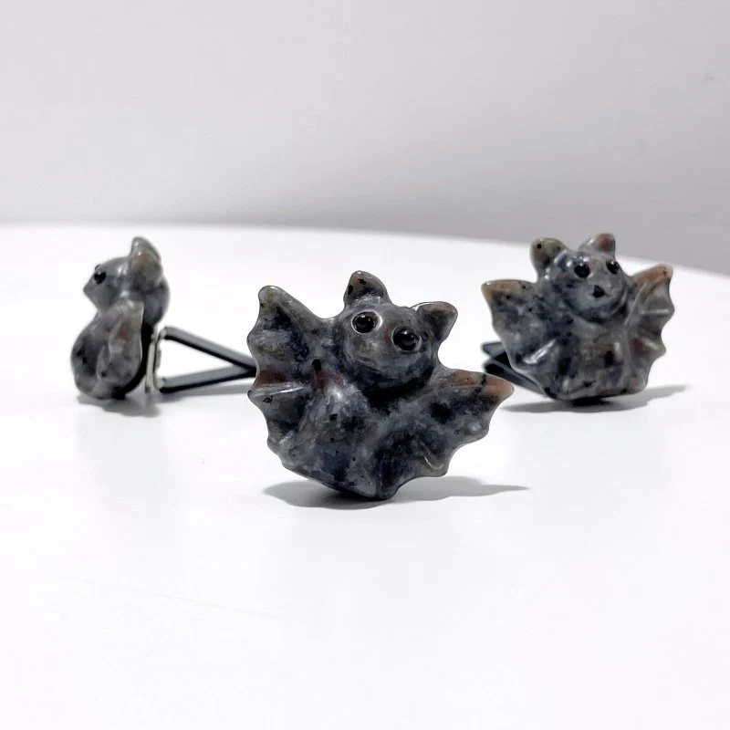6 Types Halloween Bat Crystal Car Air Vent Clips Wholesale Car Accessories Obsidian Garnet - Image 5
