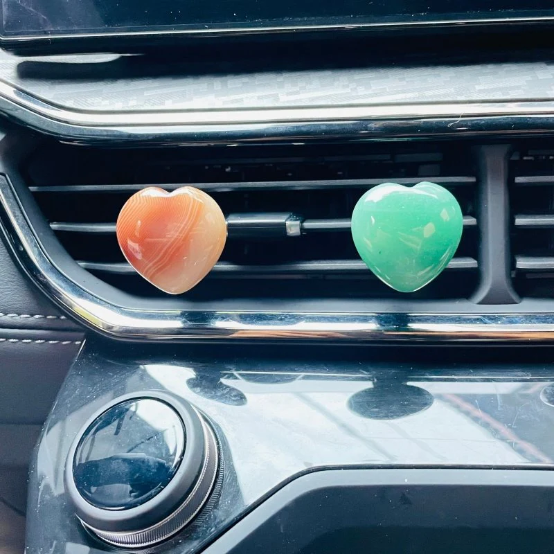 Heart Shape Crystal Car Air Vent Clips Car Accessories - Image 8