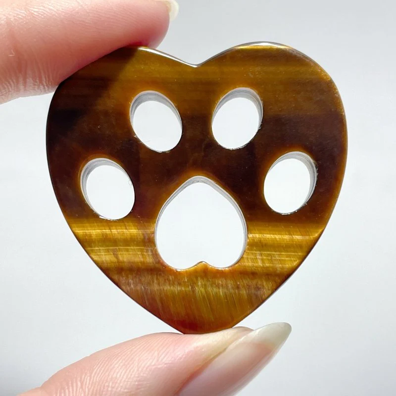3 Types Heart Shaped Cat Paw Wholesale Fluorite Rose Quartz - Image 3