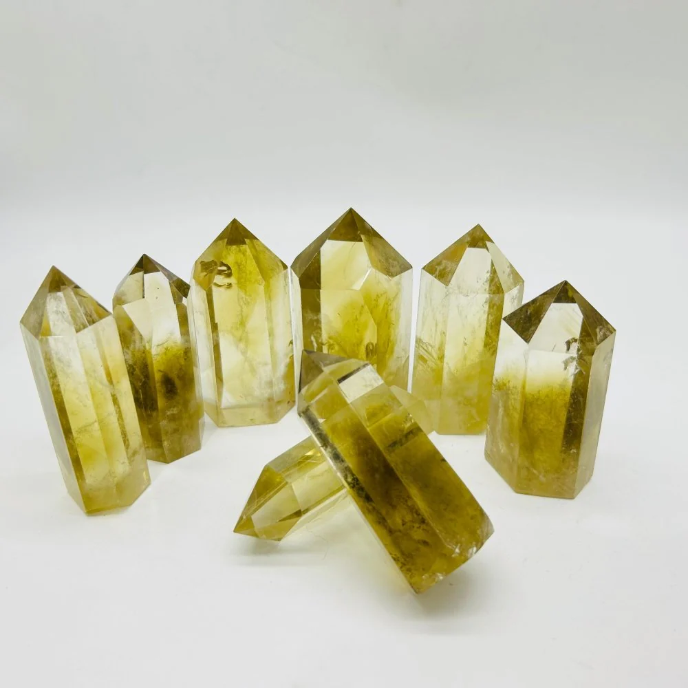 Heat Treatment Fat Citrine Quartz Point Wholesale - Image 3