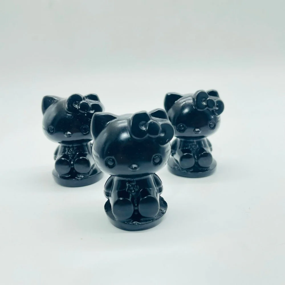 Hello kitty Carving Obsidian Howlite Wholesale - Image 2