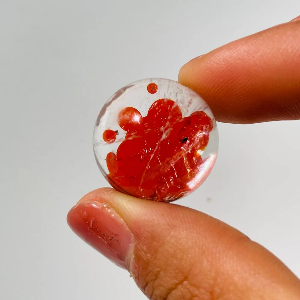 Beautiful Hematoid Quartz Sphere From Brazil - Image 3