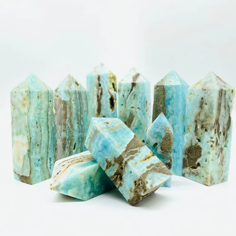 Hemimorphite Four-Sided Tower Point Wholesale - Image 3